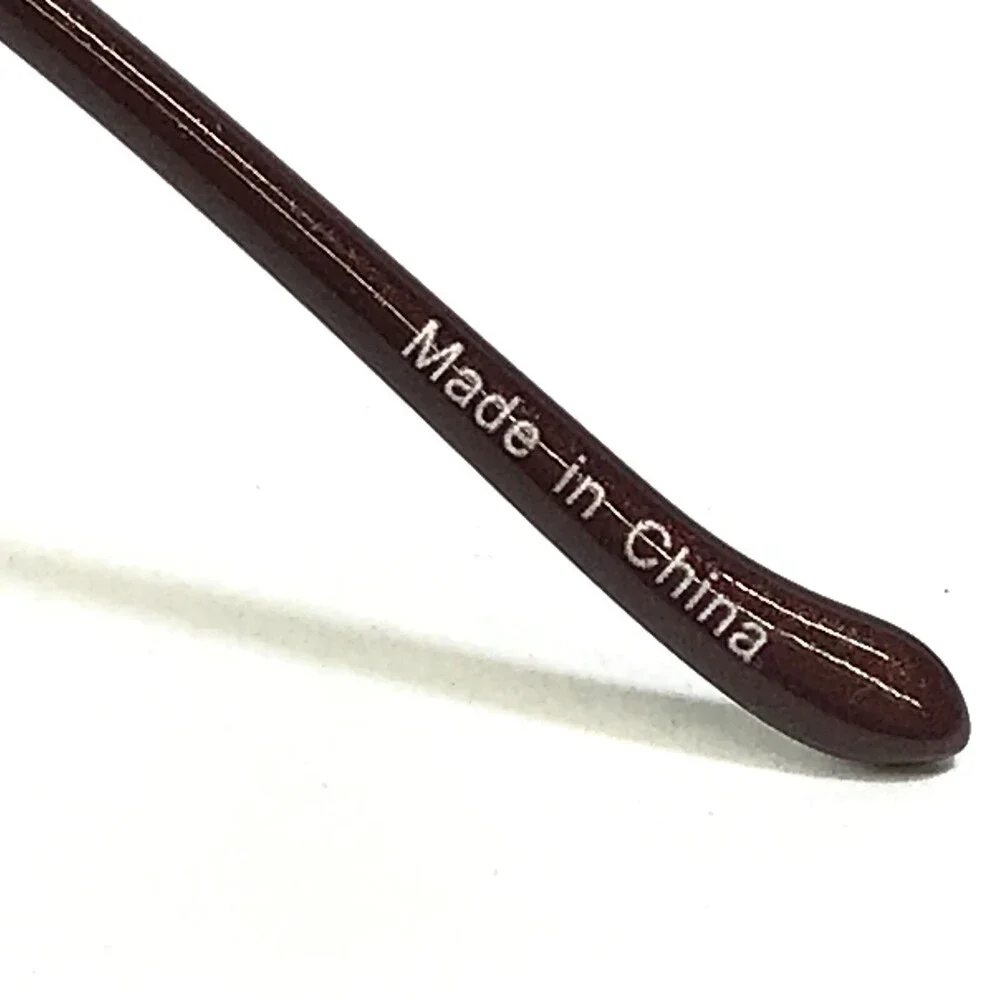 Trend Spotter Eyeglasses Frames 39 GOLD Brown Round Wire Rim 48-18-140
